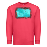 Cardinal gemstone turquoise leopard background Premium Sweatshirt - JahusDesignShop