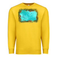 Lemon gemstone turquoise leopard background Premium Sweatshirt - JahusDesignShop