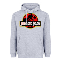 Heather Grey jurassicc park cartoon Heavyweight Hoodie - artisFamous