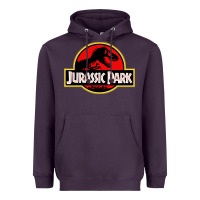 Plum jurassicc park cartoon Heavyweight Hoodie - artisFamous