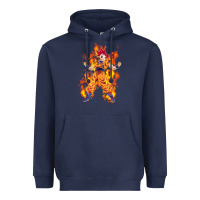 Navy goku super sayan Heavyweight Hoodie - artisFamous