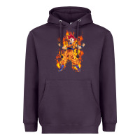 Plum goku super sayan Heavyweight Hoodie - artisFamous