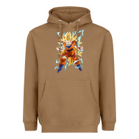 Toasted Coconut super saiyan Heavyweight Hoodie - artisFamous