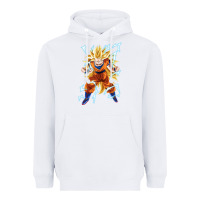 White super saiyan Heavyweight Hoodie - artisFamous