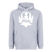 Heather Grey white and black hank art Heavyweight Hoodie - artisFamous