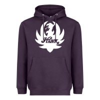 Plum white and black hank art Heavyweight Hoodie - artisFamous