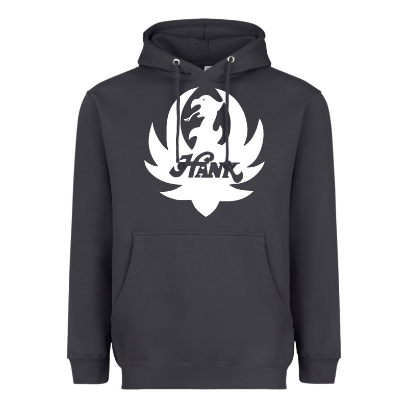 White And Black Hank Art Heavyweight Hoodie by artisFamous | Teevron