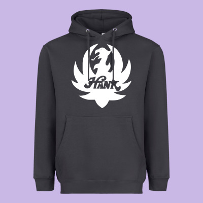 White And Black Hank Art Heavyweight Hoodie Designed By Artisfamous