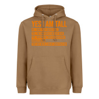 Toasted Coconut yes i am tall Heavyweight Hoodie - artisFamous