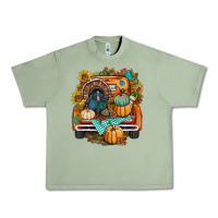 Oil Green thanksgiving truck bbs Urban Heavy Tee - BundleAndBundleShop