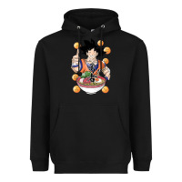 Black Saiyan Ramen Heavyweight Hoodie - artisFamous