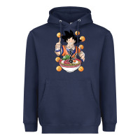 Navy Saiyan Ramen Heavyweight Hoodie - artisFamous
