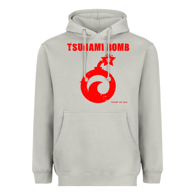 Tsunami Bomb Trust No One Heavyweight Hoodie by artisFamous | Teevron
