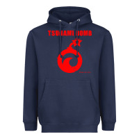 Navy tsunami bomb trust no one Heavyweight Hoodie - artisFamous