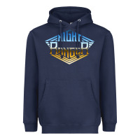 Navy NIGHT RANGER Music Heavyweight Hoodie - artisFamous
