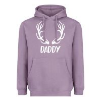 Lavender Daddy Deer Heavyweight Hoodie - artisFamous