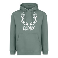 Sage Daddy Deer Heavyweight Hoodie - artisFamous