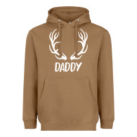 Toasted Coconut Daddy Deer Heavyweight Hoodie - artisFamous