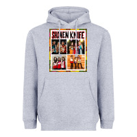 Heather Grey Shonen knife Heavyweight Hoodie - artisFamous