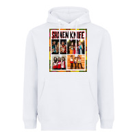 White Shonen knife Heavyweight Hoodie - artisFamous