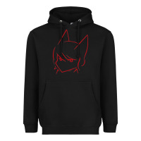 Black Aphmau Sketch Heavyweight Hoodie - artisFamous