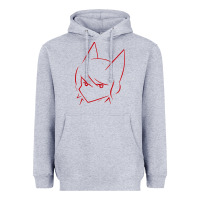 Heather Grey Aphmau Sketch Heavyweight Hoodie - artisFamous
