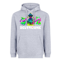 Heather Grey Deltarune Heavyweight Hoodie - artisFamous