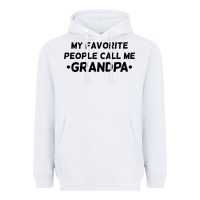 My Favorite People Call Me Grandpa Black Heavyweight Hoodie | Teevron