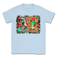 Dusty Blue western back to school 3rd grade Classic Tee - Jasminsmagicworld
