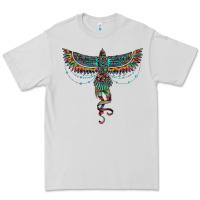 Dove Grey aztec serape thunderbird Premium Tee - RanaPortraitStore