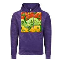 Cloud Purple mexican sauce and jalapeno seamless pattern Vintage Hoodie - BundleAndBundleShop