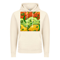 Vintage Artic mexican sauce and jalapeno seamless pattern Vintage Hoodie - BundleAndBundleShop