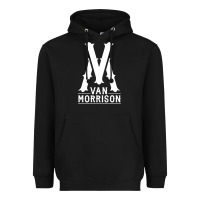 Black Van Morrison Music Heavyweight Hoodie - artisFamous