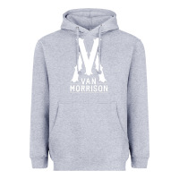 Heather Grey Van Morrison Music Heavyweight Hoodie - artisFamous