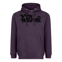 Plum Van Morrison Music Heavyweight Hoodie - artisFamous