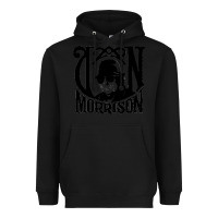 Black Van Morrison Music Heavyweight Hoodie - artisFamous