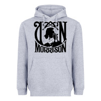 Heather Grey Van Morrison Music Heavyweight Hoodie - artisFamous