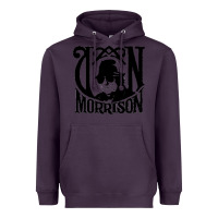 Plum Van Morrison Music Heavyweight Hoodie - artisFamous