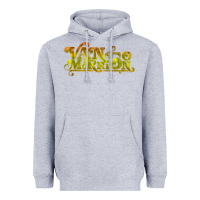 Heather Grey Van Morrison Music Heavyweight Hoodie - artisFamous