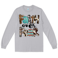 Moon Dust Faith Over Fear Long Sleeve Tee - FaDigitalArtStudio