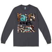 Smoke Faith Over Fear Long Sleeve Tee - FaDigitalArtStudio