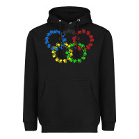Black winter olympics Heavyweight Hoodie - artisFamous