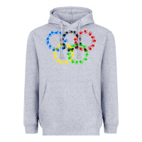 Heather Grey winter olympics Heavyweight Hoodie - artisFamous