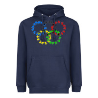 Navy winter olympics Heavyweight Hoodie - artisFamous