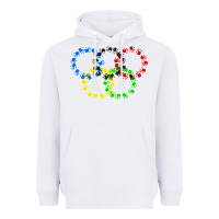 White winter olympics Heavyweight Hoodie - artisFamous