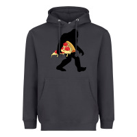 Smoke bigfoot carrying pizza Heavyweight Hoodie - artisFamous