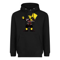 Black dabbing bart Heavyweight Hoodie - artisFamous