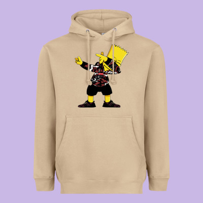 Dabbing Bart Heavyweight Hoodie Designed By Artisfamous