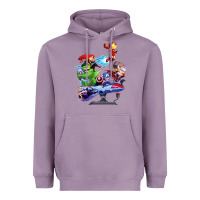 Lavender superheroes Heavyweight Hoodie - artisFamous