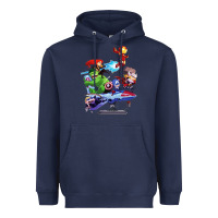 Navy superheroes Heavyweight Hoodie - artisFamous